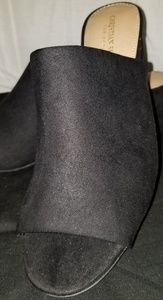 Christian Siriano suede sandal